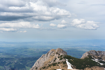 Mountain landscapes in early spring  