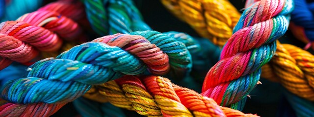 colorful rope knot