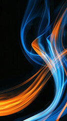 Naklejka premium Wallpaper art Explosions vibrant multicolored smoke create an otherworldly spectacle, smoke neon colorful swirling vibrant liquid colors twirling against inky darkness the background Generative Ai