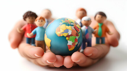 3D Business Flat Icons: Global Perspectives Cultural Exchange - Embracing Diversity through Language Learning and International Studies Cartoon Illustrations
