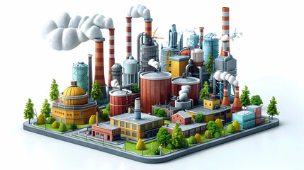 3D Cartoon Icon: Support Carbon Pricing Initiatives for Reducing Emissions and Promoting Clean Technologies