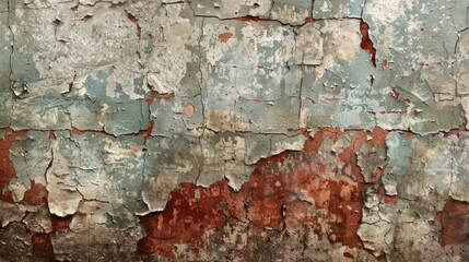 Artistic portrayal of a textured wall with a captivating blue and brown color scheme. Aesthetic balance and visual appeal.