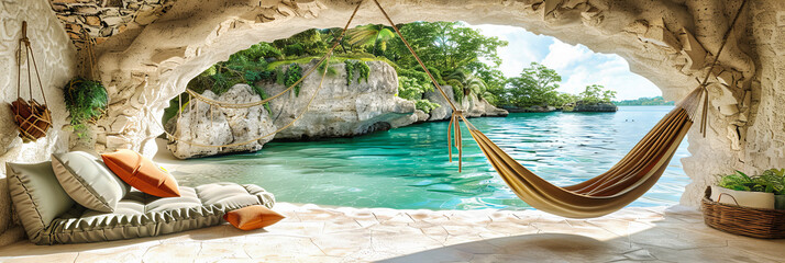 Hidden Cenote in Yucatan, Turquoise Waters Enclosed by Limestone Walls, Exotic Swimming Spot
