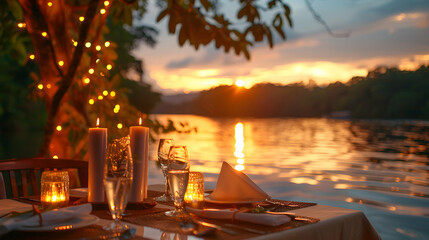 Riverside Romance Sunset Stroll and Supper: Enchanting Evening by the River