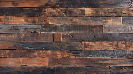 A wooden wall with a grainy texture and a rustic feel