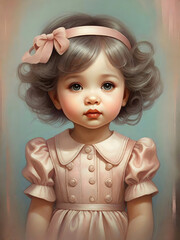 Kid Children Portrait Surreal Illustration Art