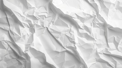 Obraz premium A white paper with a lot of wrinkles and creases