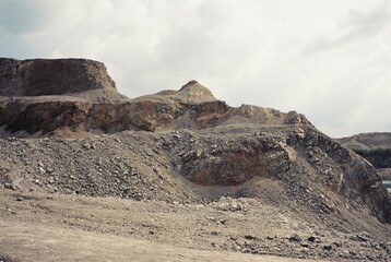 Rock step after mining