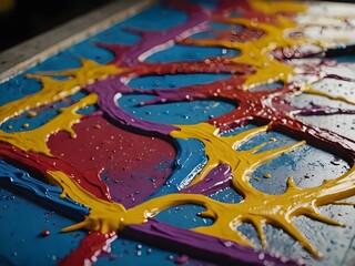 colourful paint art of a background