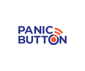 Panic Button logo icon design template