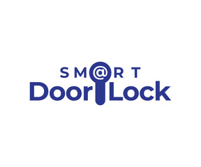Smart Door Lock logo icon design template