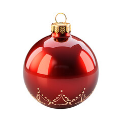 Obraz premium red christmas ball