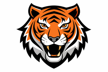 tiger head logo vector illustration