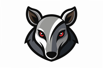 tapir head logo vector illustration