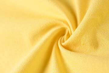 yellow cotton texture color of fabric textile industry, abstract image for fashion cloth design background