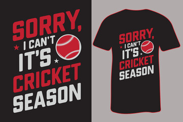 Cricket season t-shirt design and vector file