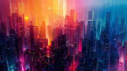 Fototapeta premium contemporary city skyline