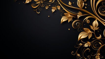 Beautiful gold flower decoration