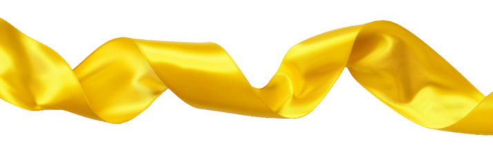 yellow ribbon, PNG image