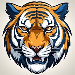 Obraz premium mascot logo illustration of tiger head