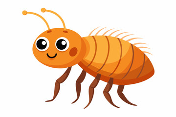 flea beetle cartoon vector illustration