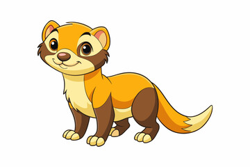 ferret cartoon vector illustration