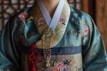 Korean girl in a traditional dress