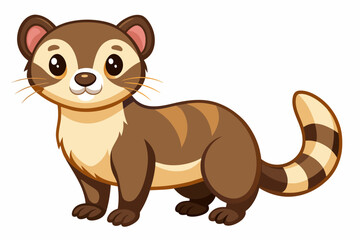 ferret cartoon vector illustration