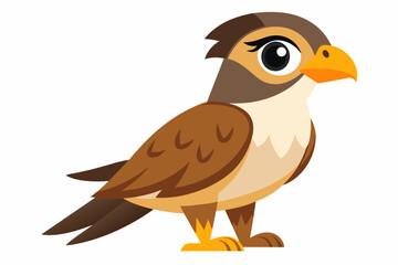 falconet cartoon vector illustration