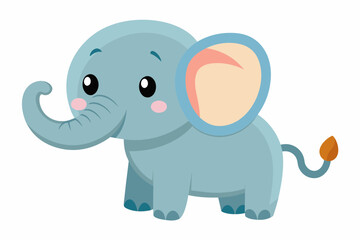 elephant cartoon vector illustration