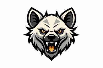 hyena head logo vector illustration