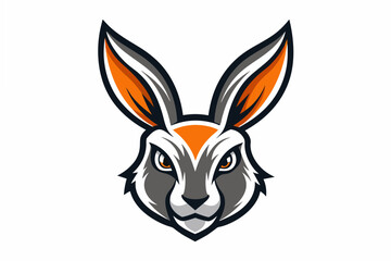 hare head logo vector illustration