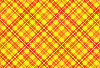 Seamless checkered vector pattern. Seamless checkered vector pattern. Coarse vintage Orange Yellow plaid fabric texture. Abstract geometric background. Tablecloth for picnic Texture...
