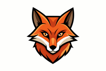 fox head logo vector illustration
