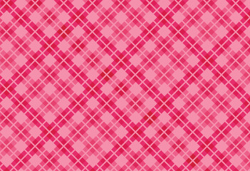 Seamless checkered vector pattern. Seamless checkered vector pattern. Coarse vintage Pink plaid fabric texture. Abstract geometric background. Tablecloth for picnic Texture.