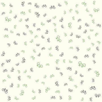 bicycle doodle repeat pattern design