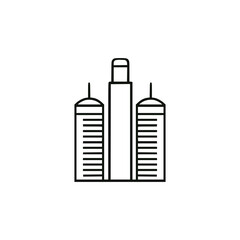 los angeles city landscape logo vector illustration template design