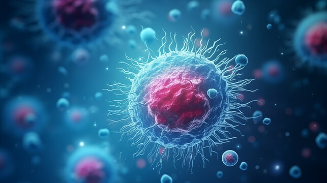 Cancer cell. Medical concept of cancer.