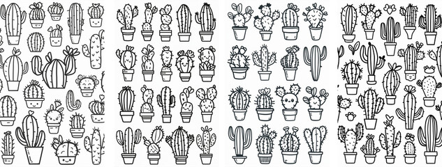 Cactus Silhouette Design, Clip Art and Vector Illustration