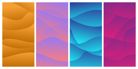 Fototapeta premium abstract background with wavy lines vector illustration