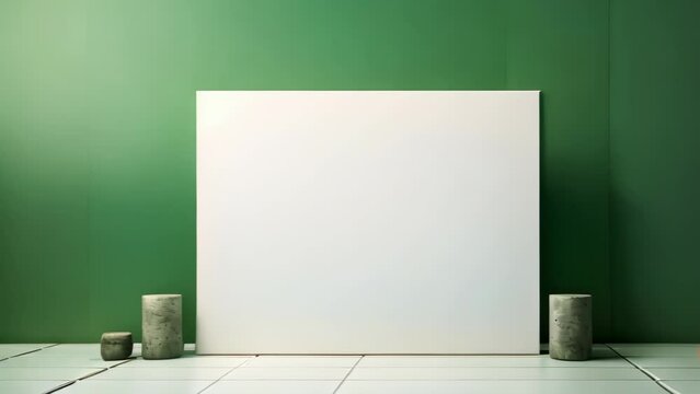 empty room with screen Footage 4K