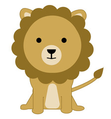 かわいいライオンのイラスト