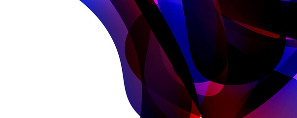 A vibrant mix of red, blue, and purple abstract background with a white border, featuring shades like violet, magenta, and electric blue. Perfect for automotive lightinginspired art