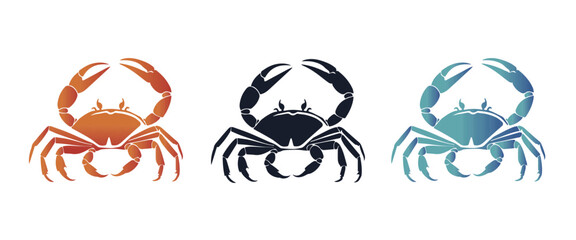 Crab icon vector illustration sign