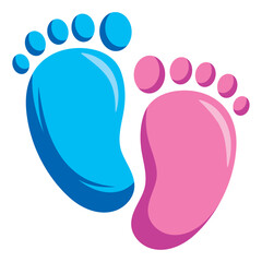 gender reveal footprints
