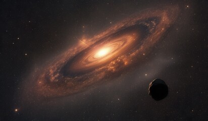 Naklejka premium space galaxy background or space galaxy wallpaper