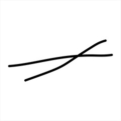 Modern scrible abstract line vector element