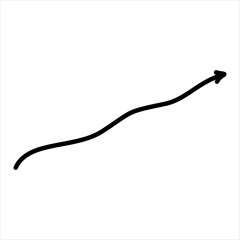 Modern scrible abstract line vector element