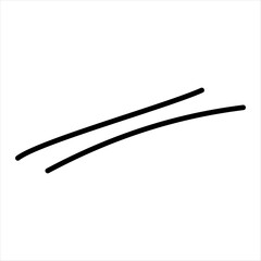 Modern scrible abstract line vector element