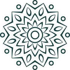 Beautiful mandala art, vector mandala design